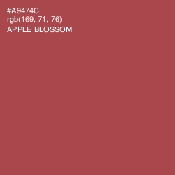 #A9474C - Apple Blossom Color Image